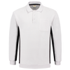 Afbeelding van Polosweater Bicolor Borstzak | wit/donkergrijs | 302001-0618 | TRICORP WORKWEAR