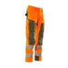 Afbeelding van Mascot Accelerate Safe Broek met kniezakken | 19079-511 | 1433-hi-vis oranje/mosgroen