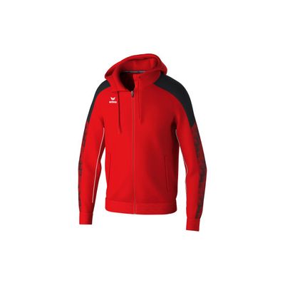 Erima Evo Star trainingsjack met capuchon, 1032401, rood/zwart