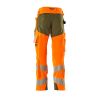 Afbeelding van Mascot Accelerate Safe Broek met kniezakken | 19079-511 | 1433-hi-vis oranje/mosgroen