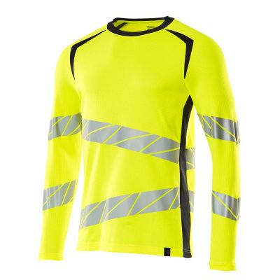 Foto van Mascot Accelerate Safe T-shirt, met lange mouwen | 19081-771 | 17010-hi-vis geel/donkermarine