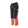 Afbeelding van Mascot Accelerate Safe Broek met spijkerzakken | 19131-711 | 10222-donkermarine/hi-vis rood