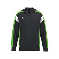 ERIMA CELEBRATE 125 Training Jacket with hood Unisex | zwart/green gecko | 1032632