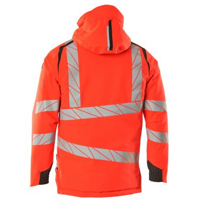 Foto van Mascot Accelerate Safe Winterjas | 19035-449 | 22218-hi-vis rood/donkerantraciet