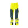 Foto van Mascot Accelerate Safe Broek met kniezakken | 19079-511 | 1744-hi-vis geel/donkerpetrol