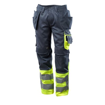 Foto van Broek met spijkerzakken, klasse 1 | 17531-860 | 01017-donkermarine/hi-vis geel