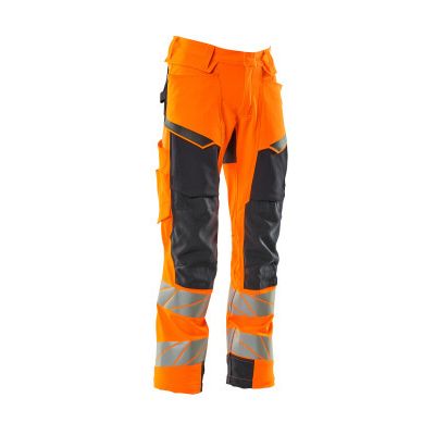 Foto van Mascot Accelerate Safe Broek met kniezakken | 19079-511 | 14010-hi-vis oranje/donkermarine