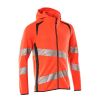 Afbeelding van Mascot Accelerate Safe Capuchontrui met rits | 19284-781 | 22210-hi-vis rood/donkermarine