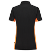 Afbeelding van Poloshirt Bicolor Dames | zwart/oranje | 202003-0998 | TRICORP WORKWEAR