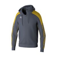 ERIMA EVO STAR trainingsjack met capuchon Unisex | slate grey/geel | 1032405