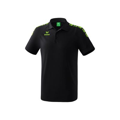 Essential 5-C polo | zwart/green gecko | 2111908