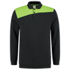 Afbeelding van Polosweater Bicolor Naden | zwart/limegroen | 302004-0937 | TRICORP WORKWEAR