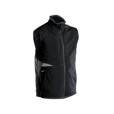 Foto van Dassy bodywarmer softshell FUSION | 350111 | zwart/antracietgrijs