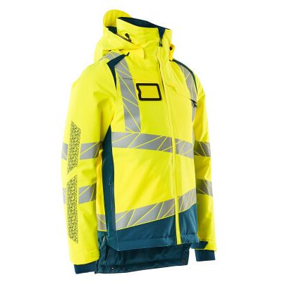 Foto van Mascot Accelerate Safe Winterjas | 19335-231 | 1744-hi-vis geel/donkerpetrol