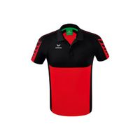 ERIMA Six Wings polo Unisex | rood/zwart | 1112234