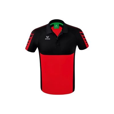 Foto van ERIMA Six Wings polo Unisex | rood/zwart | 1112234