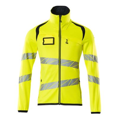 Mascot Accelerate Safe Fleecetrui met rits | 19103-315 | 17010-hi-vis geel/donkermarine Mascot Accelerate Safe Fleecetrui met rits | 19103-315 | 17010-hi-vis geel/donkermarine