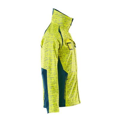 Foto van Mascot Accelerate Safe Softshell jas | 19202-291 | 1744-hi-vis geel/donkerpetrol