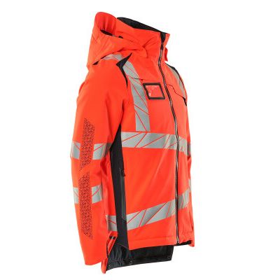 Foto van Mascot Accelerate Safe Winterjas | 19035-449 | 22210-hi-vis rood/donkermarine