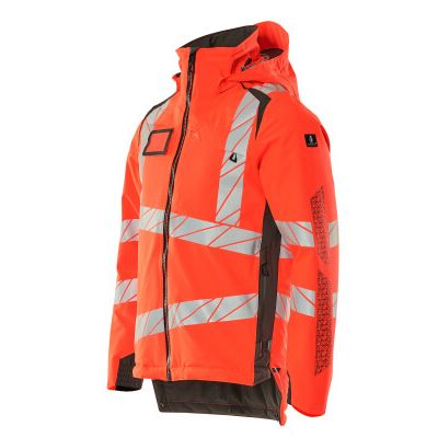 Foto van Mascot Accelerate Safe Winterjas | 19035-449 | 22218-hi-vis rood/donkerantraciet