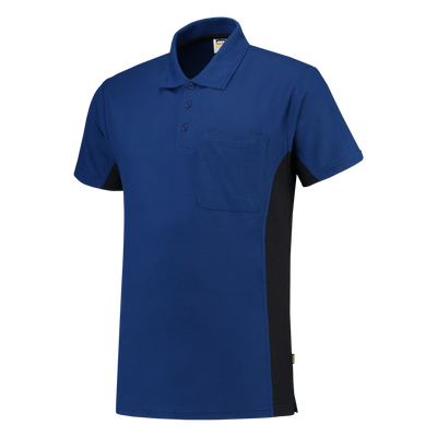 Poloshirt Bicolor Borstzak | korenblauw/marine | 202002-111 | TRICORP WORKWEAR