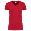 Afbeelding van T-shirt V Hals Fitted Dames | rood | 101008-02 | TRICORP WORKWEAR