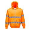 Afbeelding van PortWest Hi-Vis Sweatshirt met rits en capuchon Oranje| B305