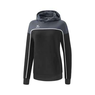 Foto van ERIMA CHANGE by erima sweatshirt met capuchon Dames | black grey/slate grey/wit | 1072313