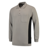 Afbeelding van Polosweater Bicolor Borstzak | grijs/zwart | 302001-8809 | TRICORP WORKWEAR