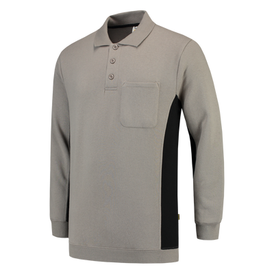 Polosweater Bicolor Borstzak | grijs/zwart | 302001-8809 | TRICORP WORKWEAR Polosweater Bicolor Borstzak | grijs/zwart | 302001-8809 | TRICORP WORKWEAR