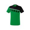 Afbeelding van 5-C T-shirt | smaragd/zwart/wit | 1081905