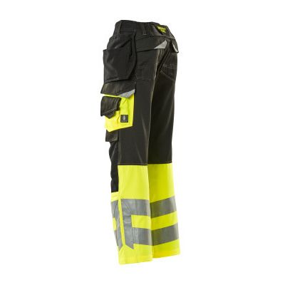 Foto van Broek met spijkerzakken, klasse 1 | 17531-860 | 0917-zwart/hi-vis geel