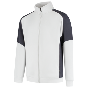Foto van Sweatvest Bicolor Redefined | wit/antraciet | 306108-06888 | TRICORP WORKWEAR