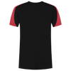 Afbeelding van T-shirt Bicolor Redefined | zwart/helderrood | 106106-09202 | TRICORP WORKWEAR