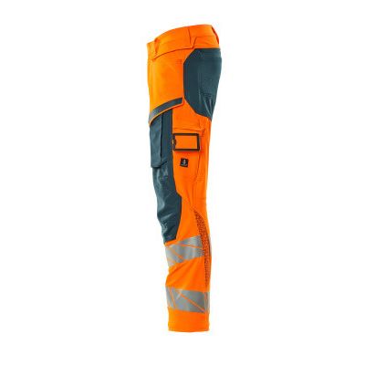 Foto van Mascot Accelerate Safe Broek met kniezakken | 19079-511 | 1444-hi-vis oranje/donkerpetrol