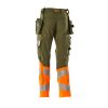 Afbeelding van Mascot Accelerate Safe Broek met spijkerzakken | 19131-711 | 3314-mosgroen/hi-vis oranje