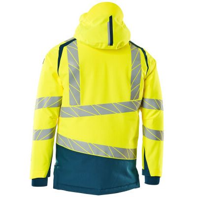 Foto van Mascot Accelerate Safe Winterjas | 19335-231 | 1744-hi-vis geel/donkerpetrol