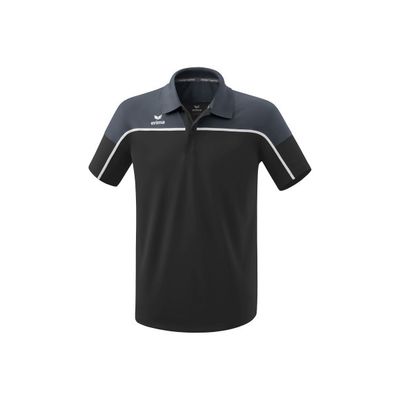 Erima Change polo heren, black/slategrey/wit, 1112304