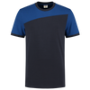 Afbeelding van T-shirt Bicolor Naden | marine/korenblauw | 102006-0111 | TRICORP WORKWEAR