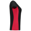 Afbeelding van T-shirt Bicolor Dames | zwart/rood | 102003-0902 | TRICORP WORKWEAR