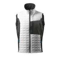 Thermovest met CLIMascot | 17165-318 | 0618-wit/donkerantraciet