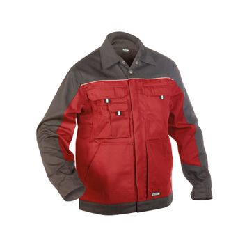 Foto van Dassy werkjack LUGANO | 300183 | rood/cementgrijs