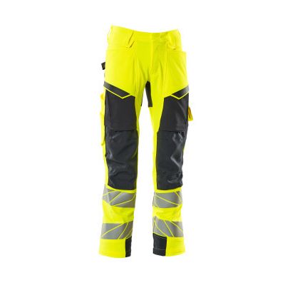 Foto van Mascot Accelerate Safe Broek met kniezakken | 19079-511 | 17010-hi-vis geel/donkermarine