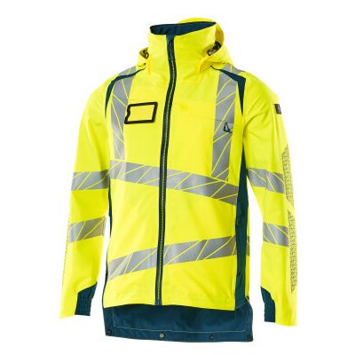 Foto van Mascot Accelerate Safe Shell jas | 19001-449 | 1744-hi-vis geel/donkerpetrol