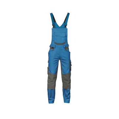 Dassy Tuinbroek met stretch TRONIX | 400163 | azuurblauw/antracietgrijs