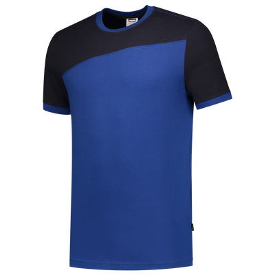 Foto van T-shirt Bicolor Naden | korenblauw/marine | 102006-111 | TRICORP WORKWEAR