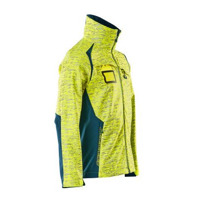 Foto van Mascot Accelerate Safe Softshell jas | 19202-291 | 1744-hi-vis geel/donkerpetrol