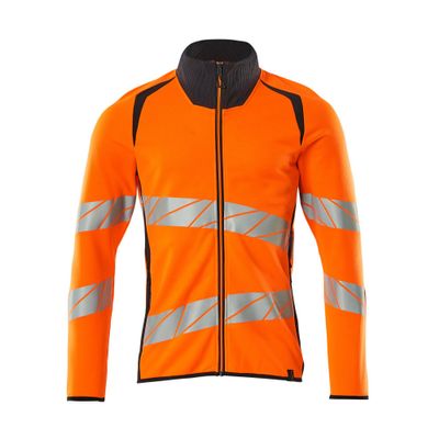 Foto van Mascot Accelerate Safe Sweatshirt met rits | 19184-781 | 14010-hi-vis oranje/donkermarine