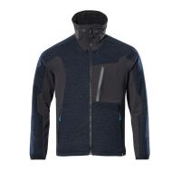 Gebreid jack met membraan | 17105-309 | 01009-donkermarine/zwart