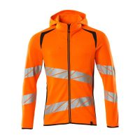 Mascot Accelerate Safe Capuchontrui met rits | 19284-781 | 14010-hi-vis oranje/donkermarine